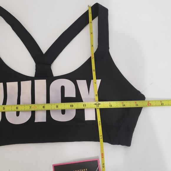 Juicy Couture SIZE S Black Sports Racerback Cross Back Fitness Workout - Picture 11 of 14